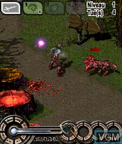 In-game screen of the game Requiem of Hell on Nokia N-Gage
