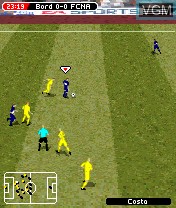 In-game screen of the game FIFA Football 2005 on Nokia N-Gage
