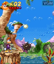 In-game screen of the game Rayman 3 on Nokia N-Gage