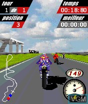 In-game screen of the game MotoGP on Nokia N-Gage