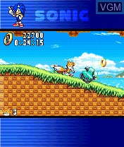 In-game screen of the game Sonic N on Nokia N-Gage