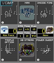 In-game screen of the game NCAA Football 2004 on Nokia N-Gage
