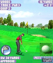 In-game screen of the game Tiger Woods PGA Tour 2004 on Nokia N-Gage