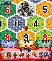 In-game screen of the game Catan on Nokia N-Gage