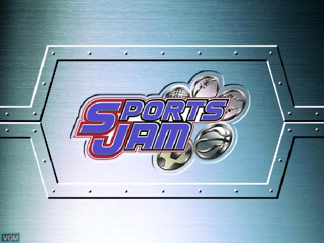 Title screen of the game Sports Jam on Naomi