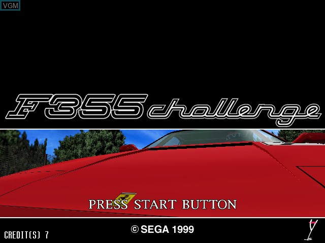 Title screen of the game Ferrari F355 Challenge on Naomi