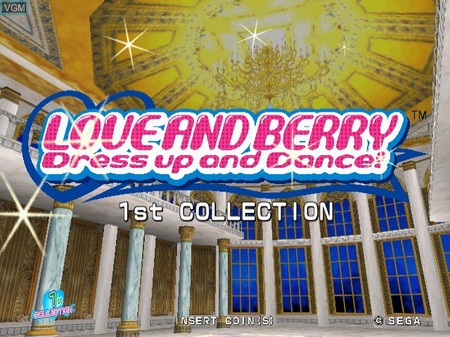 Title screen of the game Love And Berry - 1st-2nd Collection on Naomi