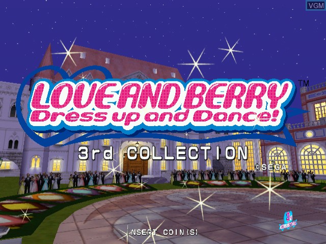 Title screen of the game Love And Berry - 3rd-5th Collection on Naomi