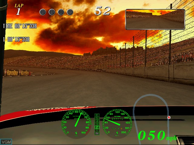 In-game screen of the game Ferrari F355 Challenge on Naomi