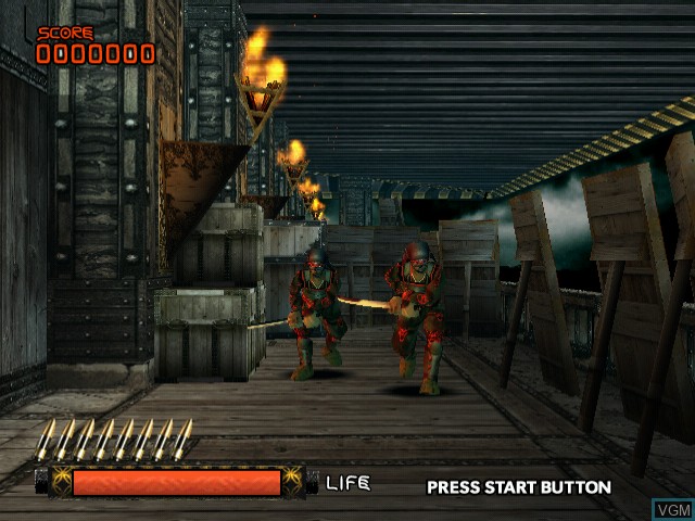 In-game screen of the game Ninja Assault on Naomi