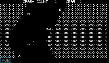 In-game screen of the game Crash Count Gear on Nascom