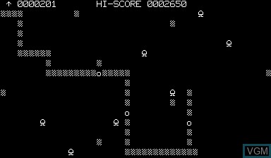 In-game screen of the game Lumberjack on Nascom