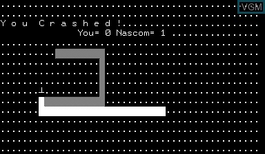 In-game screen of the game Wrap Trap on Nascom