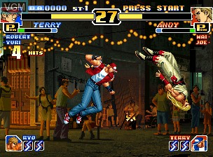 In-game screen of the game King of Fighters '99, The on SNK NeoGeo CD