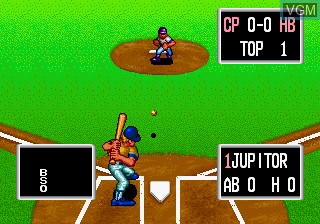 In-game screen of the game Baseball Stars Professional on SNK NeoGeo CD