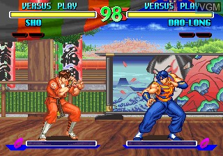 In-game screen of the game Breakers on SNK NeoGeo CD