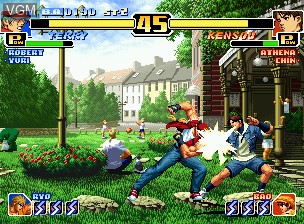 In-game screen of the game King of Fighters '99, The on SNK NeoGeo CD