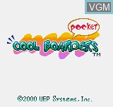 Title screen of the game Cool Boarders Pocket on SNK NeoGeo Pocket
