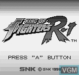 Title screen of the game King of Fighters R-1 on SNK NeoGeo Pocket