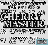 Title screen of the game Neo Cherry Master on SNK NeoGeo Pocket