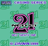 Title screen of the game Neo Twenty One on SNK NeoGeo Pocket