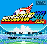 Title screen of the game NeoGeo Cup '98 Plus Color on SNK NeoGeo Pocket
