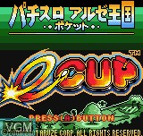 Title screen of the game Pachisuro Aruze Ohgoku Pocket - E-Cup on SNK NeoGeo Pocket