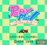 Title screen of the game Party Mail on SNK NeoGeo Pocket