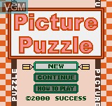 Title screen of the game Picture Puzzle on SNK NeoGeo Pocket