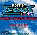 Title screen of the game Pocket Tennis Color on SNK NeoGeo Pocket