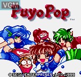 Title screen of the game Puyo Pop on SNK NeoGeo Pocket