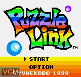 Title screen of the game Puzzle Link on SNK NeoGeo Pocket