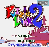 Title screen of the game Puzzle Link 2 on SNK NeoGeo Pocket