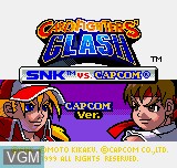 Title screen of the game SNK Vs Capcom - Card Fighters Clash - Capcom Version on SNK NeoGeo Pocket