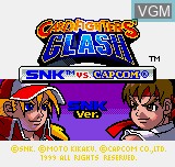 Title screen of the game SNK Vs Capcom - Card Fighters Clash - SNK Version on SNK NeoGeo Pocket