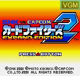 Title screen of the game SNK Vs Capcom - Card Fighters Clash 2 - Expand Edition on SNK NeoGeo Pocket