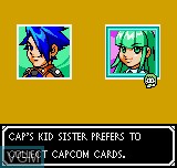 Menu screen of the game SNK Vs Capcom - Card Fighters Clash - Capcom Version on SNK NeoGeo Pocket