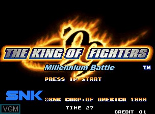Title screen of the game King of Fighters '99, The - Millennium Battle on SNK NeoGeo