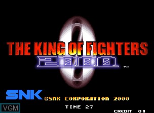 Title screen of the game King of Fighters 2000, The on SNK NeoGeo