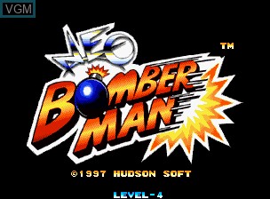 Title screen of the game Neo Bomberman on SNK NeoGeo