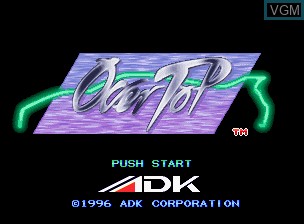Title screen of the game Over Top on SNK NeoGeo