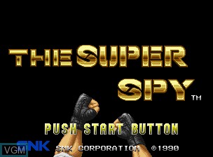 Title screen of the game Super Spy, The on SNK NeoGeo