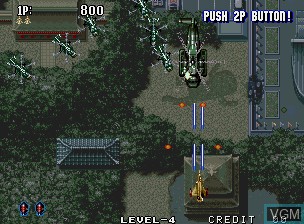 In-game screen of the game Aero Fighters 2 / Sonic Wings 2 on SNK NeoGeo