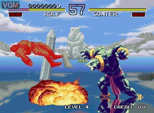 In-game screen of the game Galaxy Fight - Universal Warriors on SNK NeoGeo
