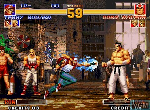 In-game screen of the game King of Fighters '95, The on SNK NeoGeo
