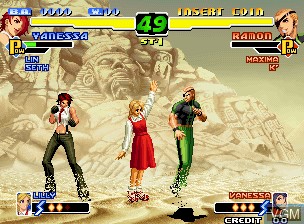 In-game screen of the game King of Fighters 2000, The on SNK NeoGeo