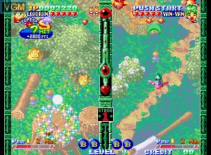 In-game screen of the game Twinkle Star Sprites on SNK NeoGeo