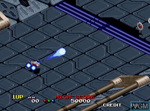 In-game screen of the game Viewpoint on SNK NeoGeo