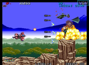 In-game screen of the game Zed Blade / Operation Ragnarok on SNK NeoGeo