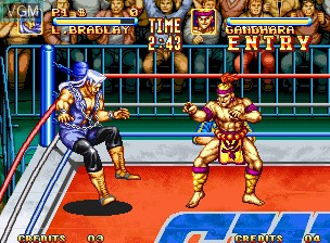 In-game screen of the game 3 Count Bout / Fire Suplex on SNK NeoGeo